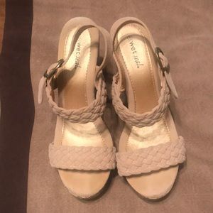 Wet Seal size 8 Cork Platform Wedge Sandals